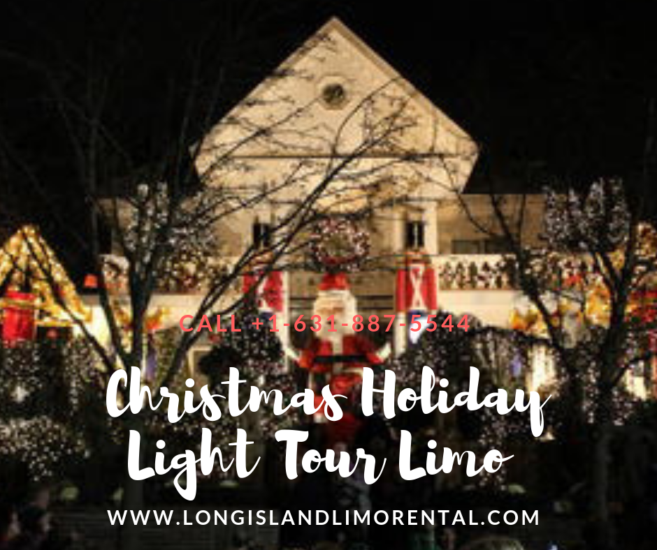 Christmas Holiday Light Tour Limo Service in Long Island