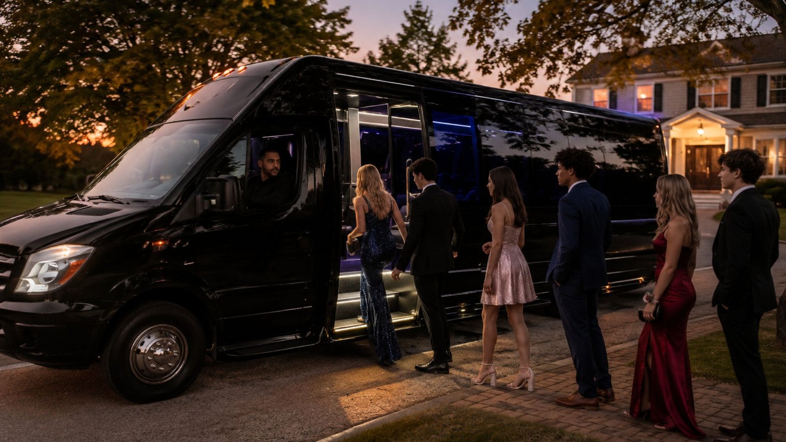 Homecoming Limo &Amp; Party Bus Long Island 2026: A Parent'S Booking And Safety Guide 1 Students boarding a homecoming party bus on Long Island